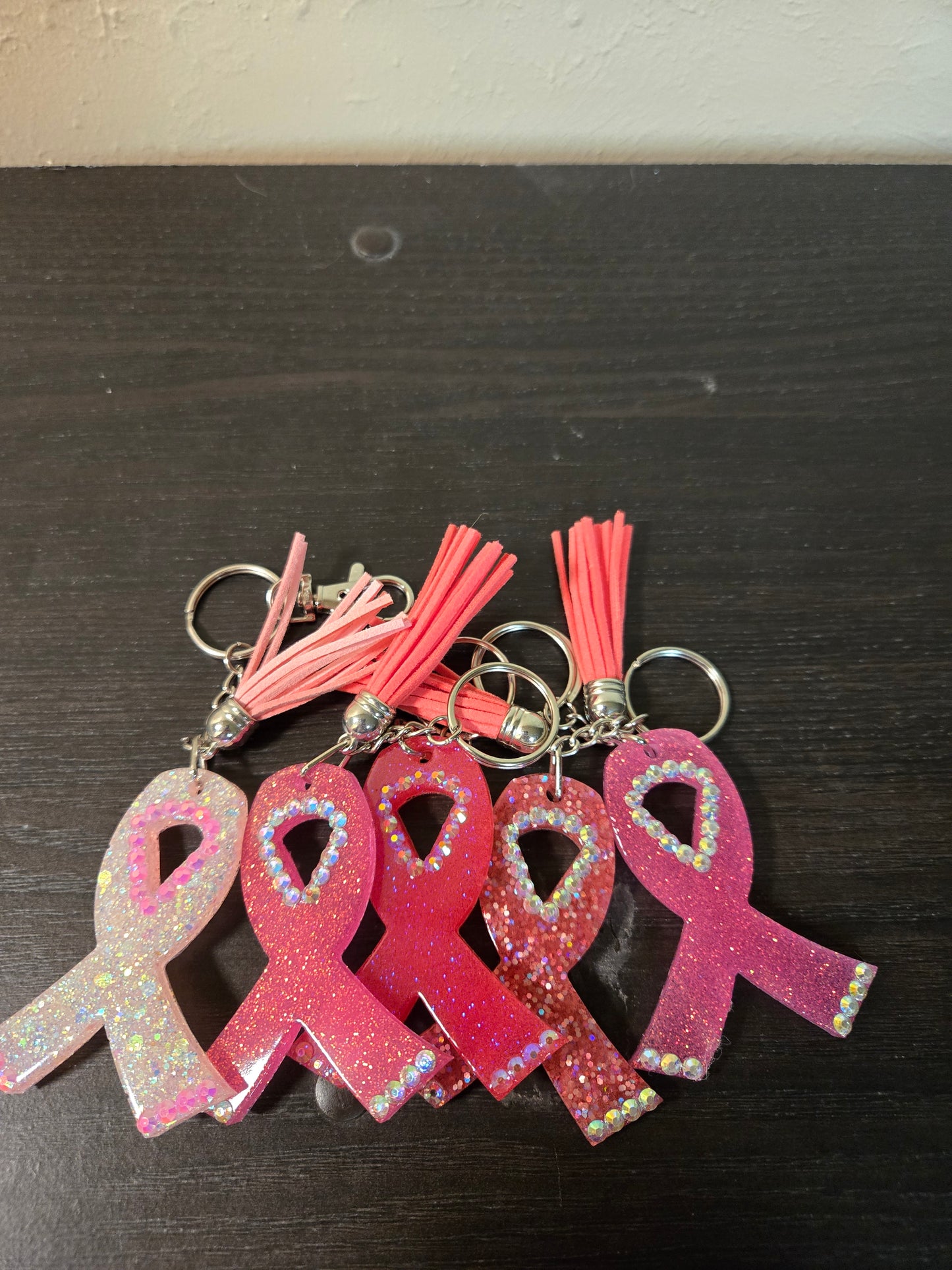 Pink Ribbon Keychain