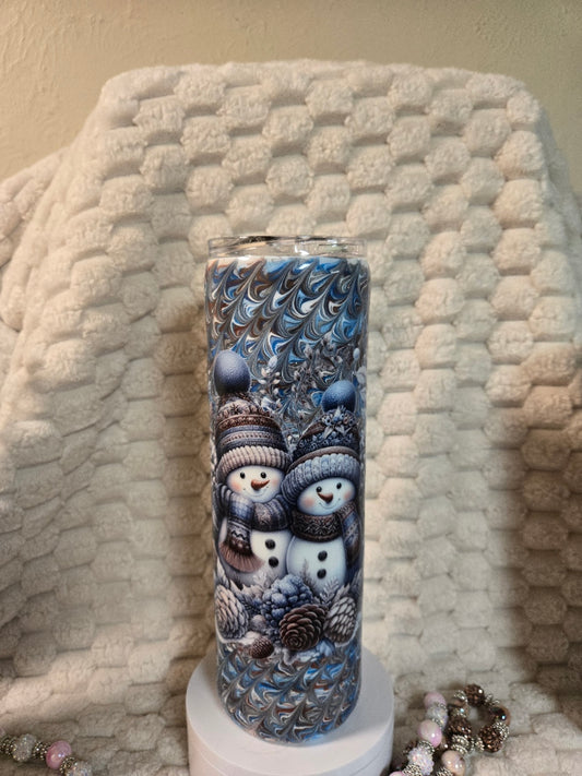 #39 - 30oz Snowman- Peekadoodle - Jenn P