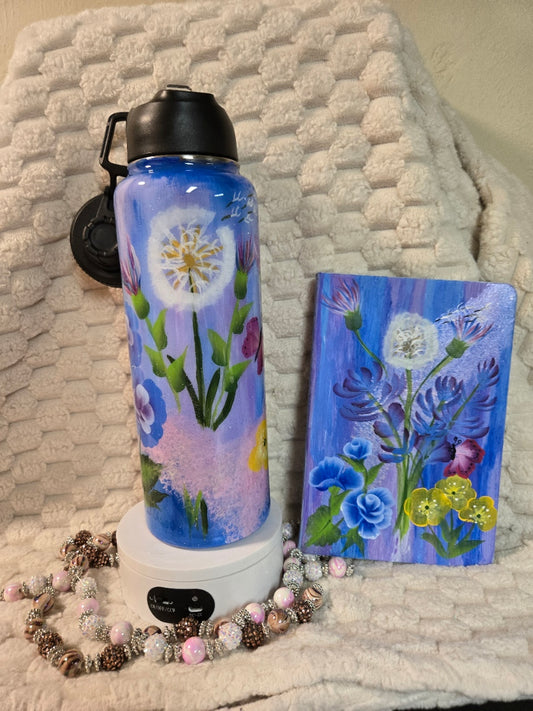#12 -  Hydro Handpainted Set (Journal & Pen)