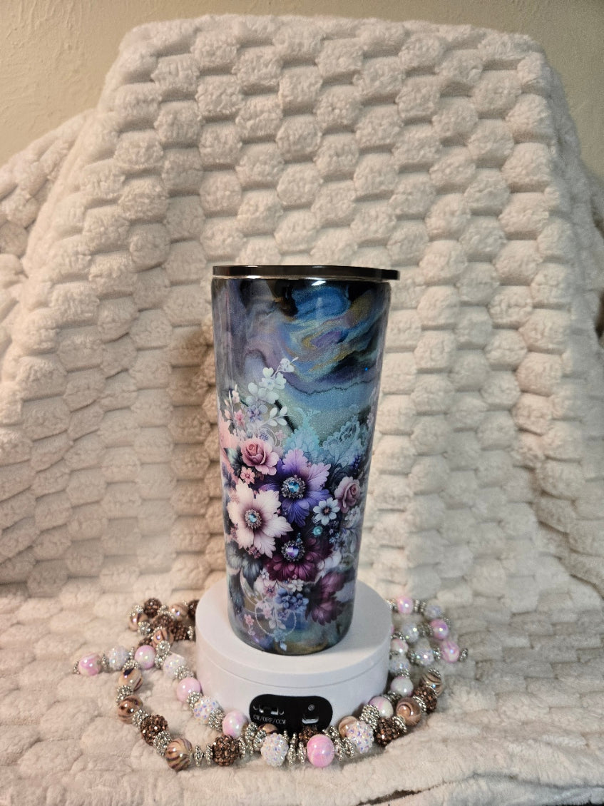 24oz Tumbler - Floral