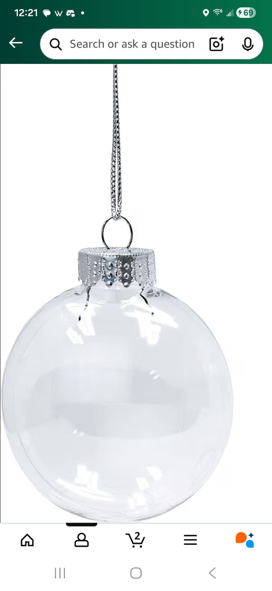 Blank Plastic Flat Ornaments