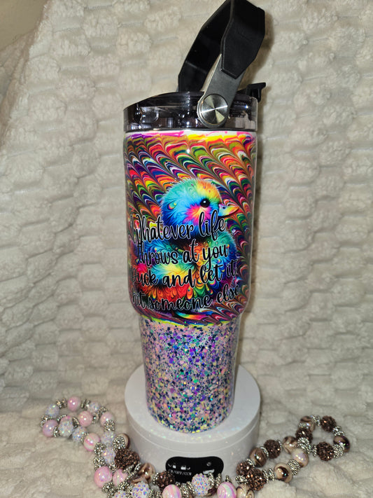 #14 - 30oz Tri-Sip Neon Peekadoodle