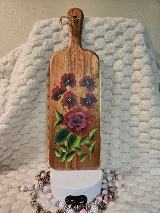 Red Rose Cutting Board