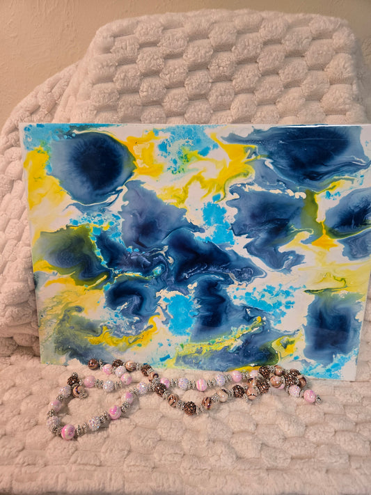 12x16 Canvas Ink Drop